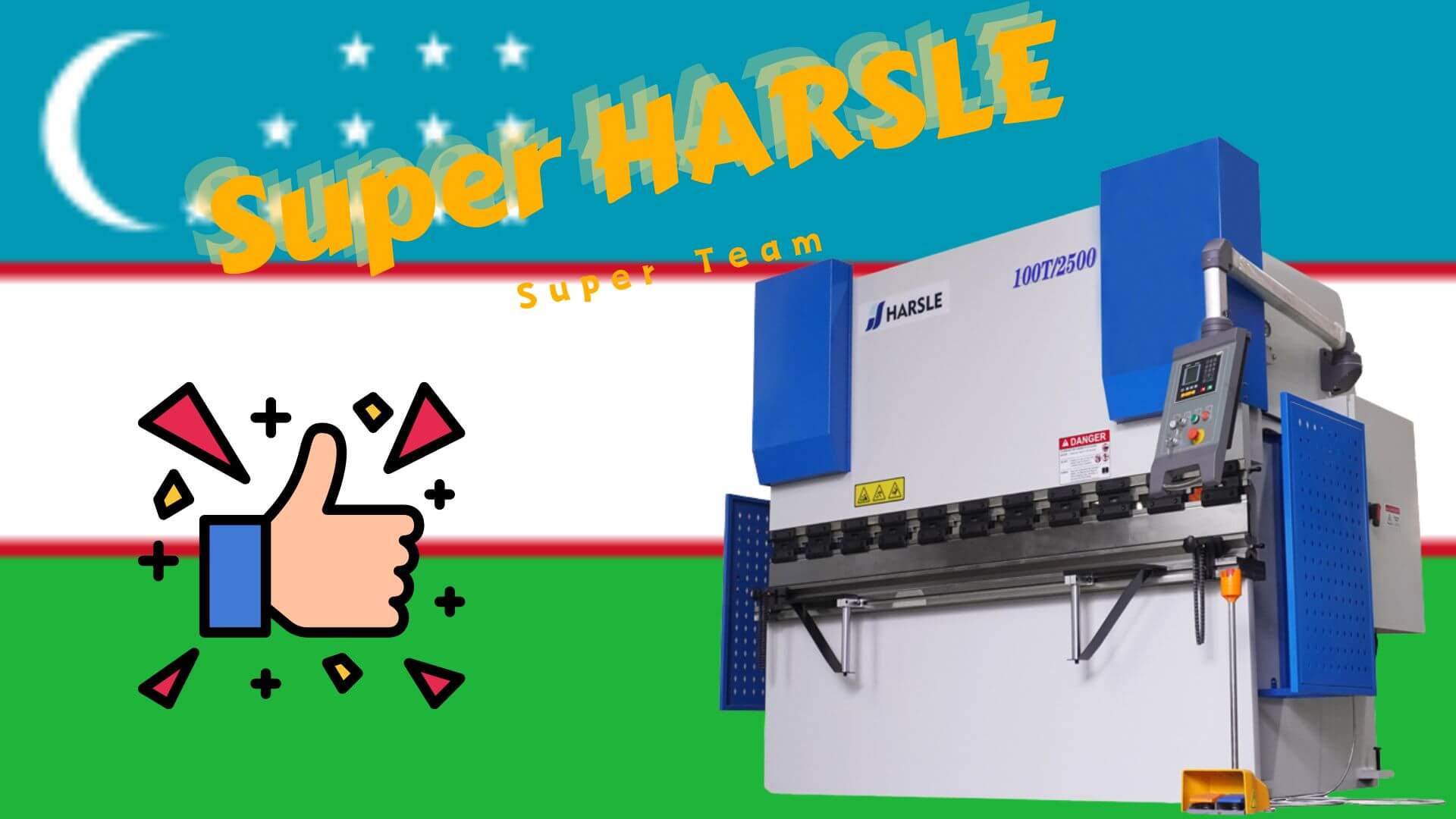 'Super HARSLE Press Brake' Z opinii Uzbekistanu