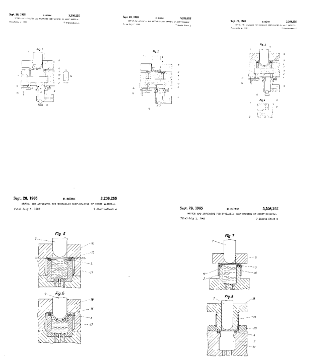 Metoda i urządzenie do hydraulicznego głębokiego tłoczenia materiału arkuszowego (1)