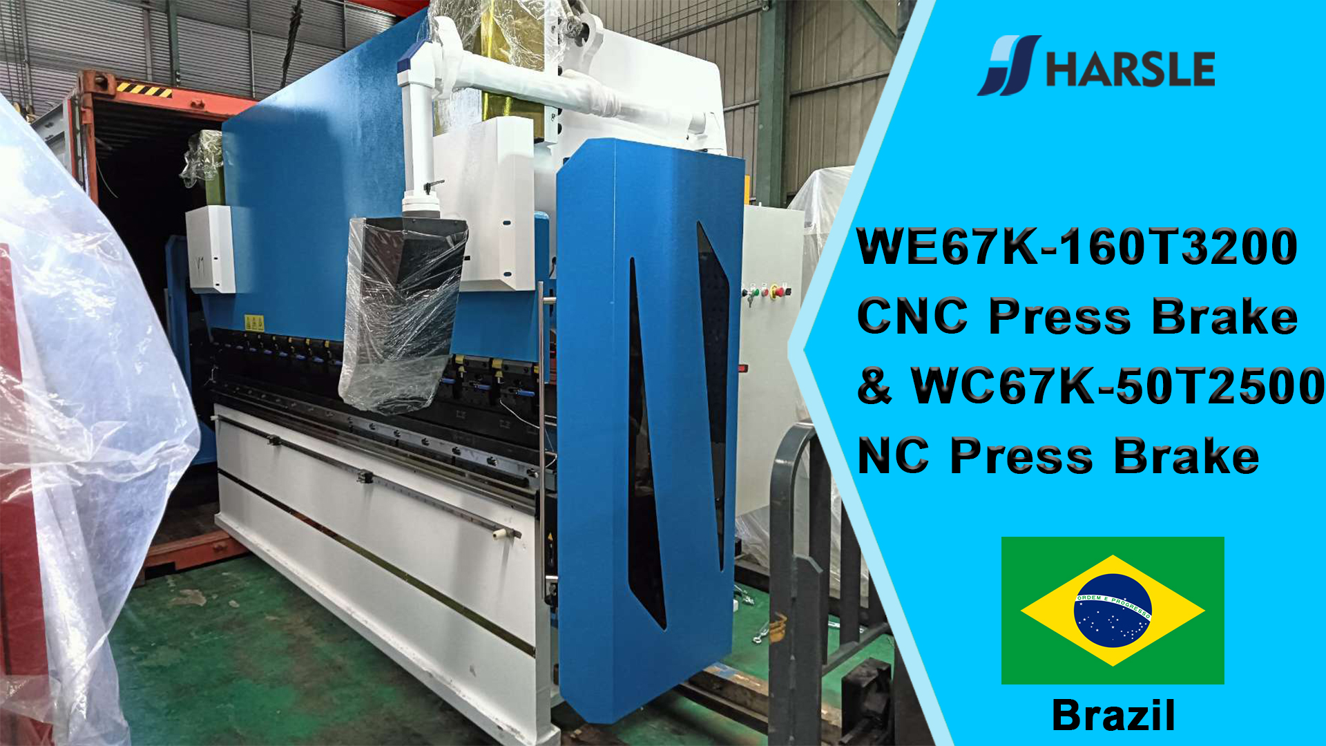 Prasa krawędziowa CNC Brazil-WE67K-160T3200 i prasa krawędziowa WC67K-50T2500 NC