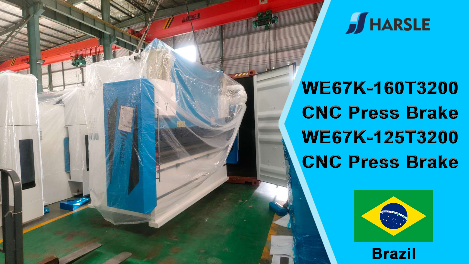 Prasa krawędziowa CNC Brazil-WE67K-160T3200 i prasa krawędziowa CNC WE67K-125T3200