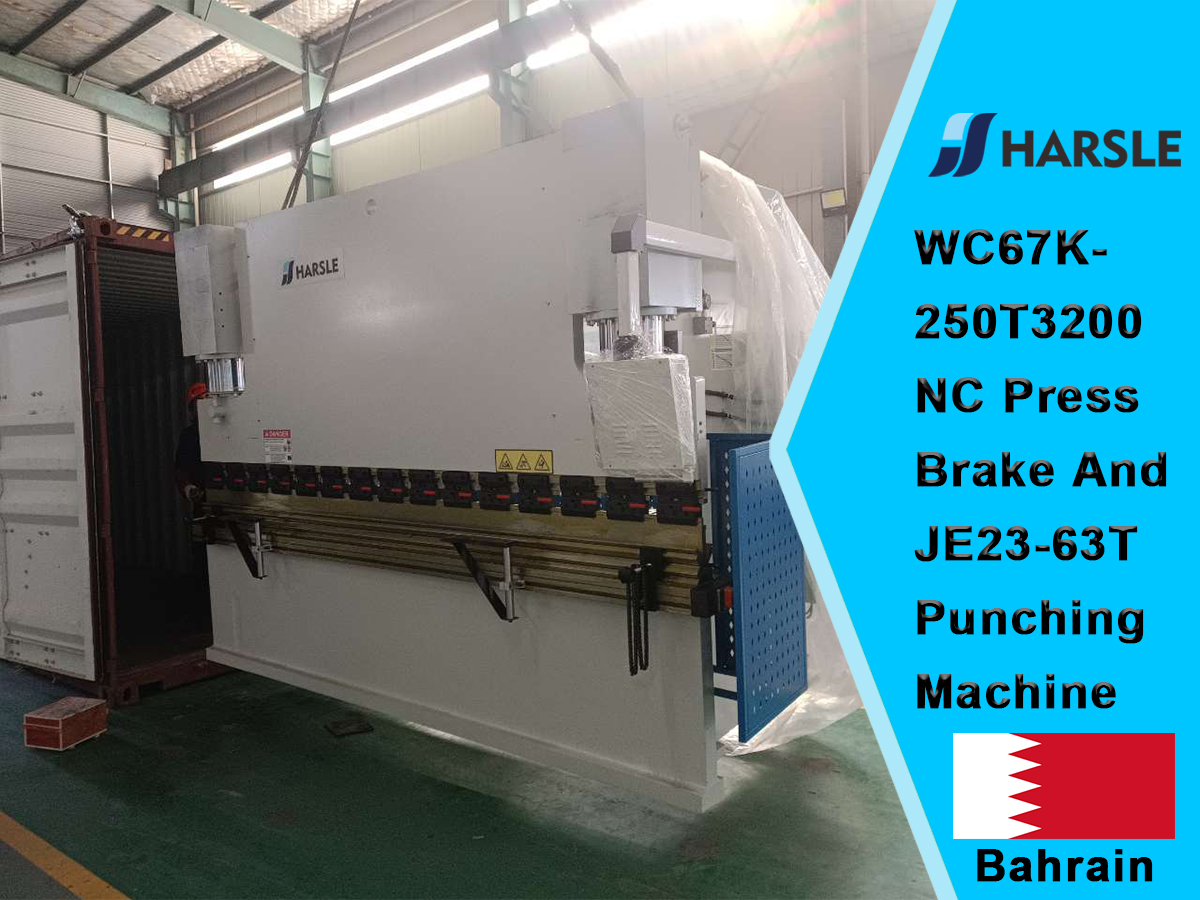 Bahrain-WC67K-250T3200 NC Press Brake i maszyna wykładnicza JE23-63T