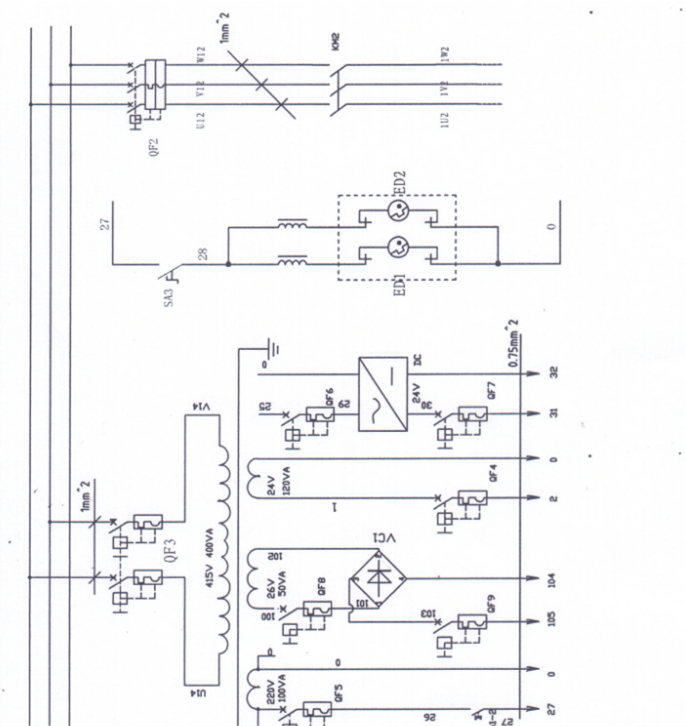 rysunek nożyc hydraulicznych